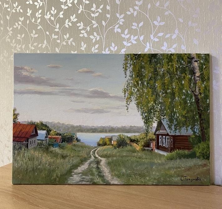 Деревня на берегу реки
