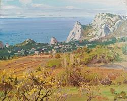  Крым. Осень в Симеиз. Вид на гору Кошка